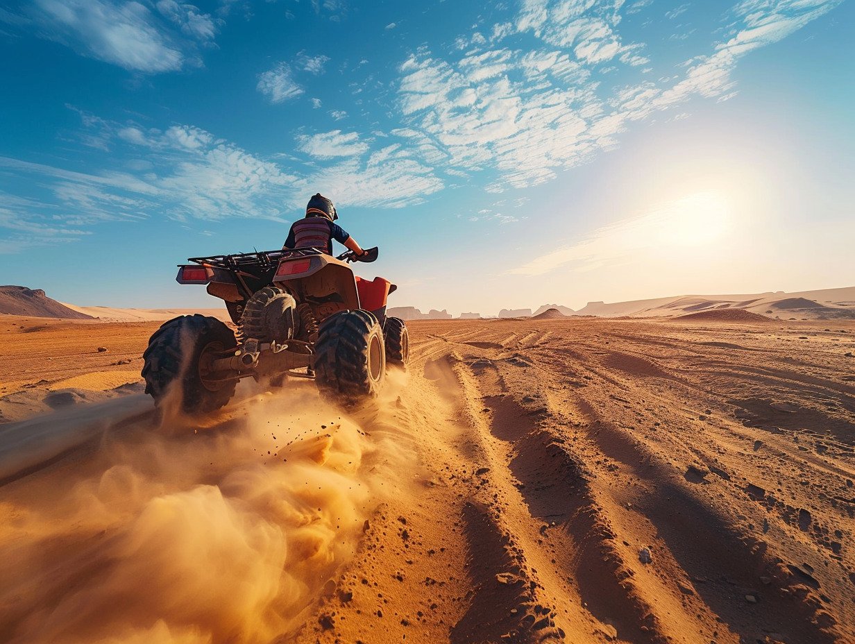 quad non homologué : zones autorisées pour la conduite -  quad  et  terrain